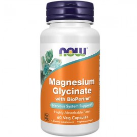 Now Foods Magnesium Glycinate with BioPerine - 60 vcaps
