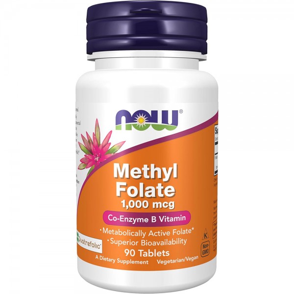 Now Methyl Folate 1000mcg - 90 tablets
