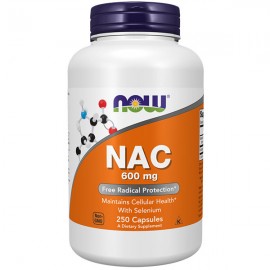 Now Foods NAC 600mg  - 250 Capsules