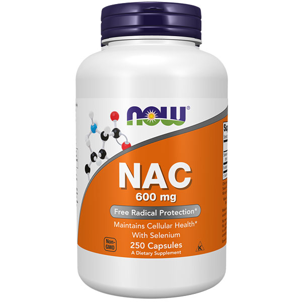Now Foods NAC 600mg  - 250 Capsules