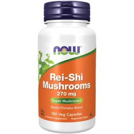 NOW Foods Rei-Shi Mushrooms 270 mg - 100 Veg Caps