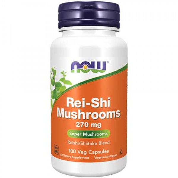 NOW Foods Rei-Shi Mushrooms 270 mg - 100 Veg Caps