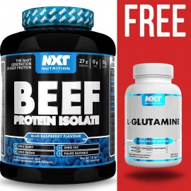 NXT Beef Protein Isolate 1.8kg + Free Glutamine 200 Tablets
