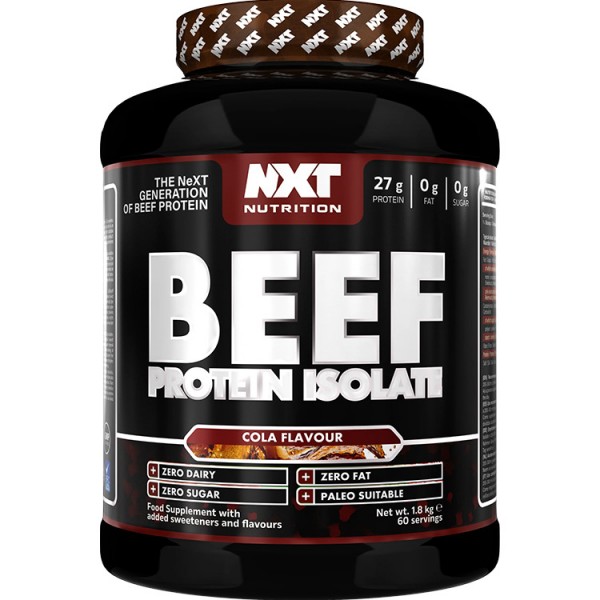 NXT Beef Protein Isolate 1.8kg + Free Glutamine 200 Tablets