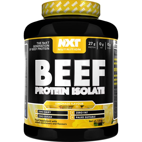 NXT Beef Protein Isolate 1.8kg + Free Glutamine 200 Tablets