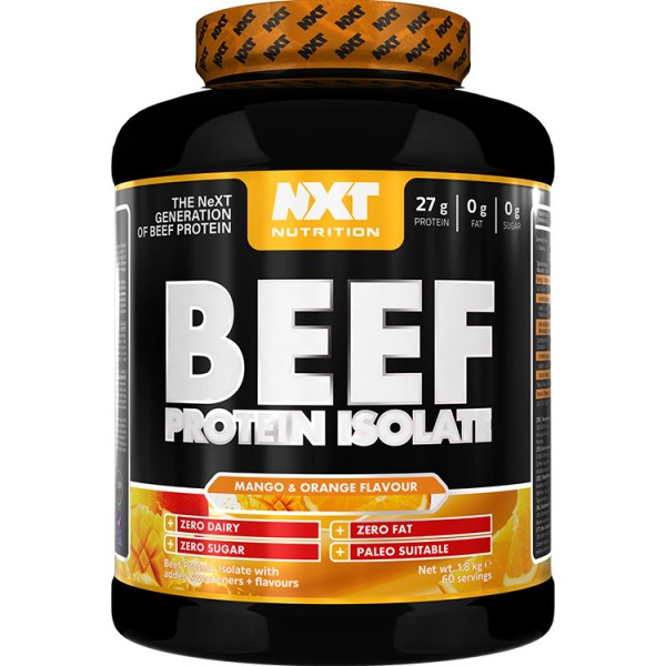 NXT Beef Protein Isolate 1.8kg + Free Glutamine 200 Tablets