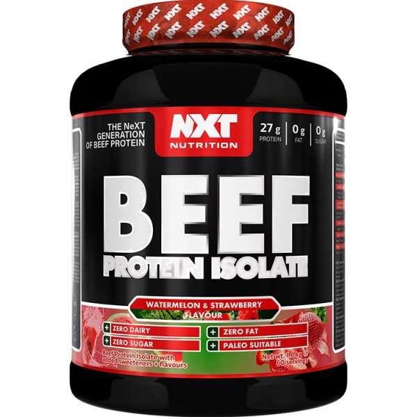 NXT Beef Protein Isolate 1.8kg + Free Glutamine 200 Tablets