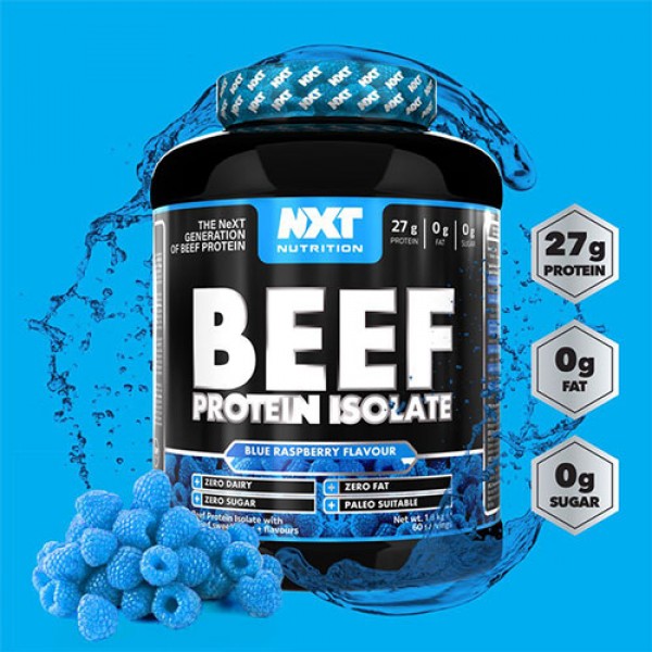 NXT Beef Protein Isolate 1.8kg + Free Glutamine 200 Tablets