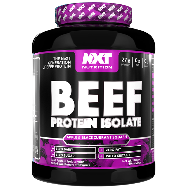 NXT Beef Protein Isolate 1.8kg + Free Glutamine 200 Tablets