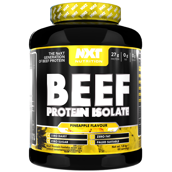 NXT Beef Protein Isolate 1.8kg + Free Glutamine 200 Tablets