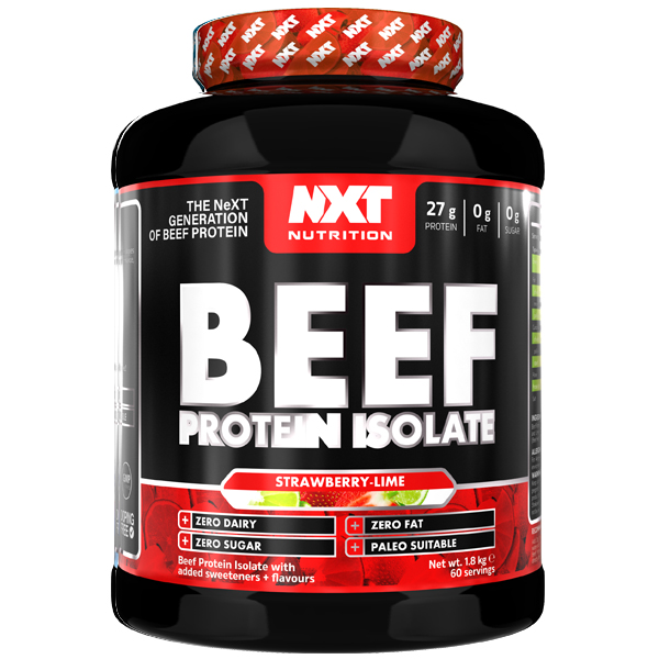 NXT Beef Protein Isolate 1.8kg + Free Glutamine 200 Tablets
