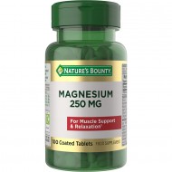 Nature's Bounty Magnesium 250mg - 100 Tablets 