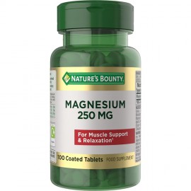 Nature's Bounty Magnesium 250mg - 100 Tablets 