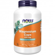 NOW Foods Magnesium 400mg - 180 veg Caps
