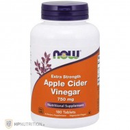 NOW Foods Apple Cider Vinegar Extra Strength 750 mg - 180 Tablets