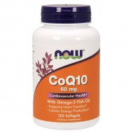 Now Foods CoQ10 60 mg with Omega 3 Fish Oils 120 Softgels