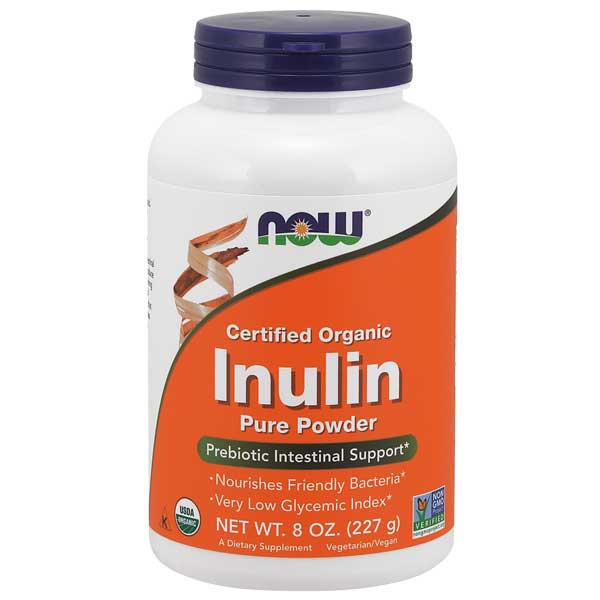NOW Foods  Organic Inulin, Pure Powder 227 g