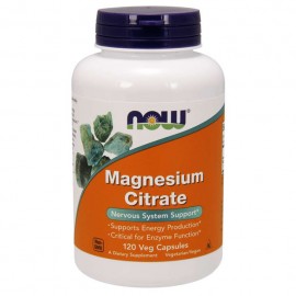 NOW Foods Magnesium Citrate 400mg  120 Veg Capsules