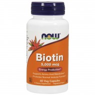 Now Foods Biotin 5000 mcg - 120 Veg Caps