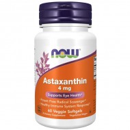 NOW Foods Astaxanthin 4 mg 60 Veggie Softgels