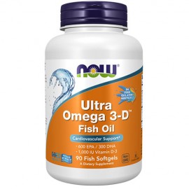 NOW Foods Ultra Omega 3 + Vitamin D3 - 90 Softgels