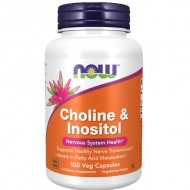 NOW Foods Choline & Inositol - 100 Veg Capsules