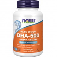NOW Foods DHA 500 Omega 3 - 90 Softgels