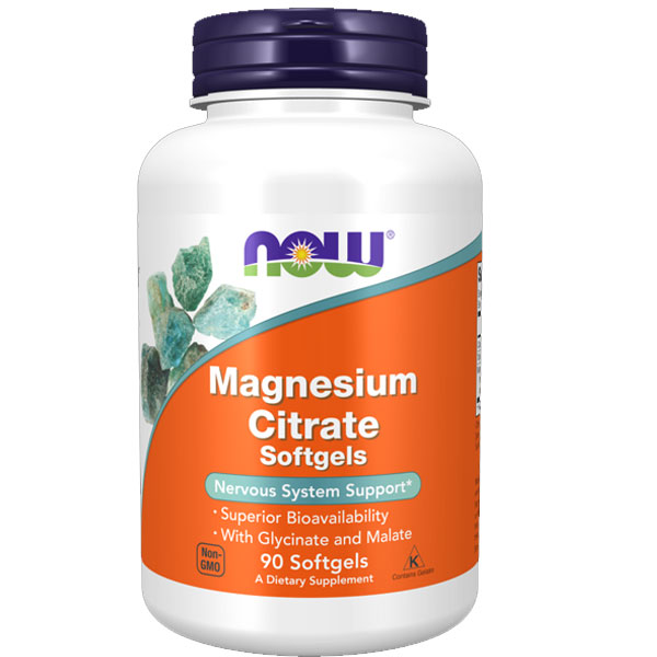 NOW Foods Magnesium Citrate 90 Softgels