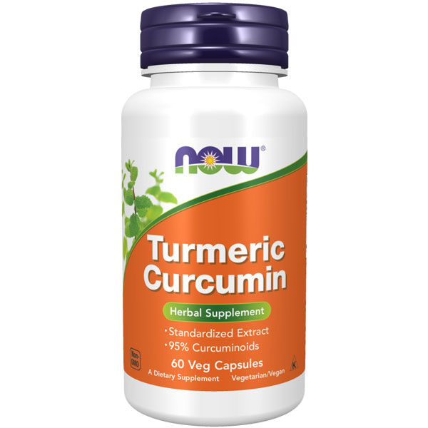 Now Foods Turmeric Curcumin 60 Veg Capsules