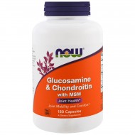 NOW Foods Glucosamine & Chondroitin with MSM Joint Health -180 Capsule