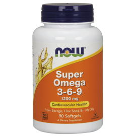 NOW Foods Super Omega 3 6 9 1200mg - 90 Softgels