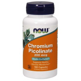 NOW Foods Chromium Picolinate 200mcg- 100 Veg Caps
