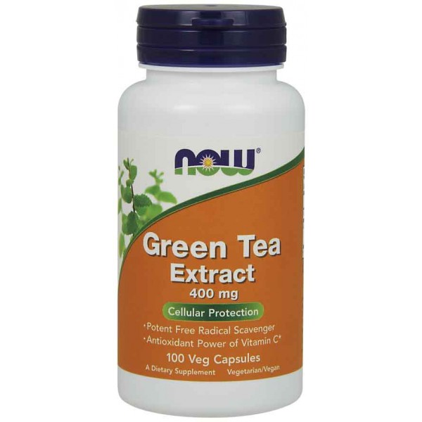 NOW Foods Green Tea Extract 400mg - 100 Veg Capsules