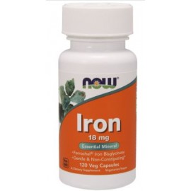NOW Foods Iron 18mg - 120 Veg Capsules