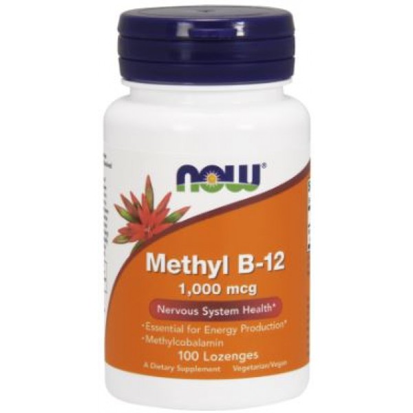 NOW Foods Methyl B12 1000mcg - 100 Lozenges