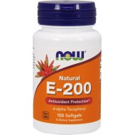 NOW Foods Vitamin E-200 IU Mixed Tocopherols - 100 Softgels