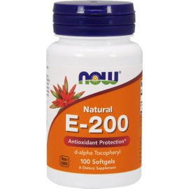 NOW Foods Vitamin E-200 IU Mixed Tocopherols - 100 Softgels