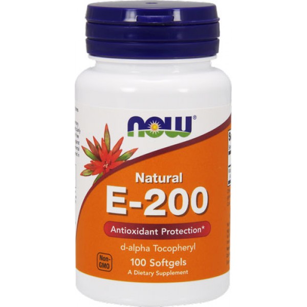 NOW Foods Vitamin E-200 IU Mixed Tocopherols - 100 Softgels