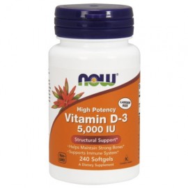 NOW Foods Vitamin D3 5000 IU - 240 Softgels