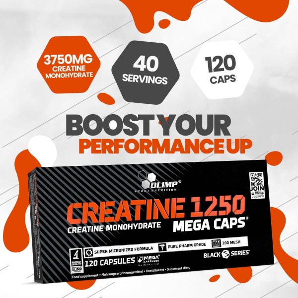 Olimp Creatine 1250 Mega Caps - 120 Caps