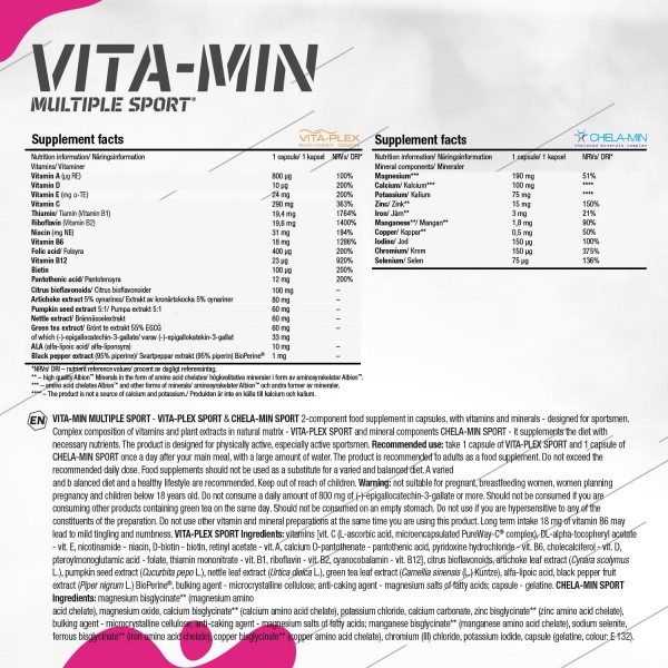 Olimp Vita-Min Multiple Sport Multivitamin - 60 Capsules 