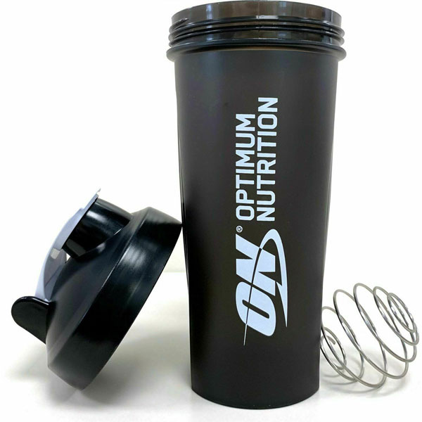 Optimum Nutrition Shaker Bottle 600ml Black Blender Ball