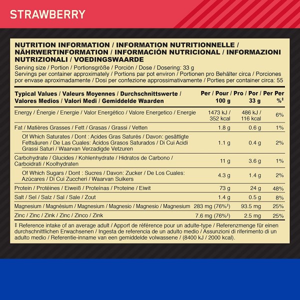 Optimum Nutrition Casein Protein 1.8kg