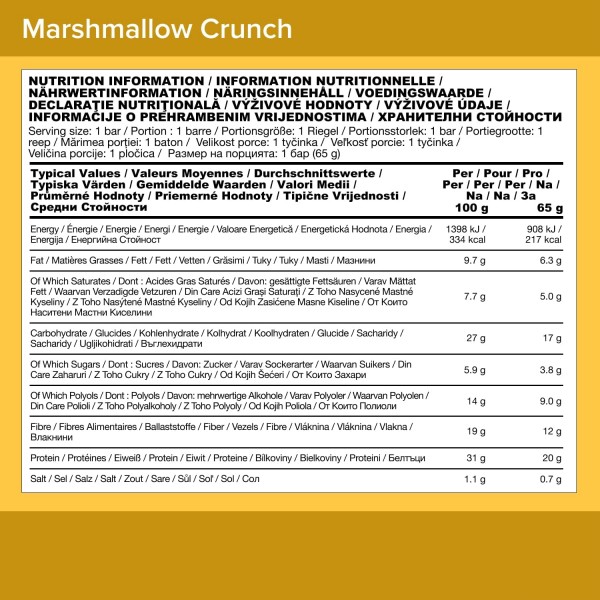 Optimum Nutrition Protein Bar Marshmallow Crunch 65gx10 