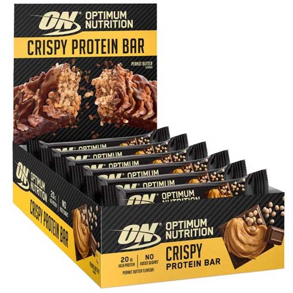 Optimum Nutrition Protein Crispy Bar Peanut Butter 10 x 65g 