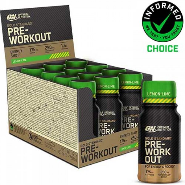 Optimum Nutrition Gold Standard Pre Workout Shots x 12