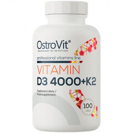 OstroVit Vitamin D3 4000 IU + K2 100 Tabs