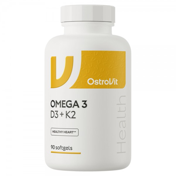 OstroVit Omega 3 D3 + K2 - 90 Capsules