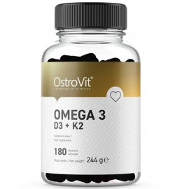 OstroVit Omega 3 D3 + K2 - 180 Caps
