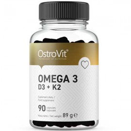 OstroVit Omega 3 D3 + K2 - 90 Caps